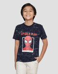 Marvel Spiderman Emboss Kaos Anak Laki-laki