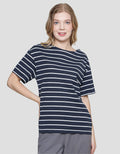St. Yves Boat Neck Stripy Women's T-Shirt