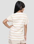 Nevada Full Print Stripes Kaos Lengan Pendek Anak Perempuan