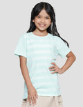Nevada Print Stripes Girls Short Sleeve T-Shirt
