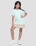 Nevada Print Stripes Girls Short Sleeve T-Shirt