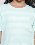Nevada Print Stripes Girls Short Sleeve T-Shirt
