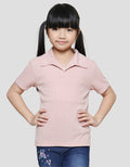 Nevada Texture Plain Girls Collar T-Shirt