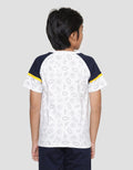Character Minions Movie Print Short Sleeve T-shirt for Boys