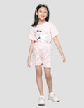 Little M Unicorn Print Celana Pendek Anak Perempuan