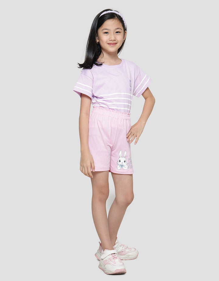 Little M Flower Rabbit Girls Shorts