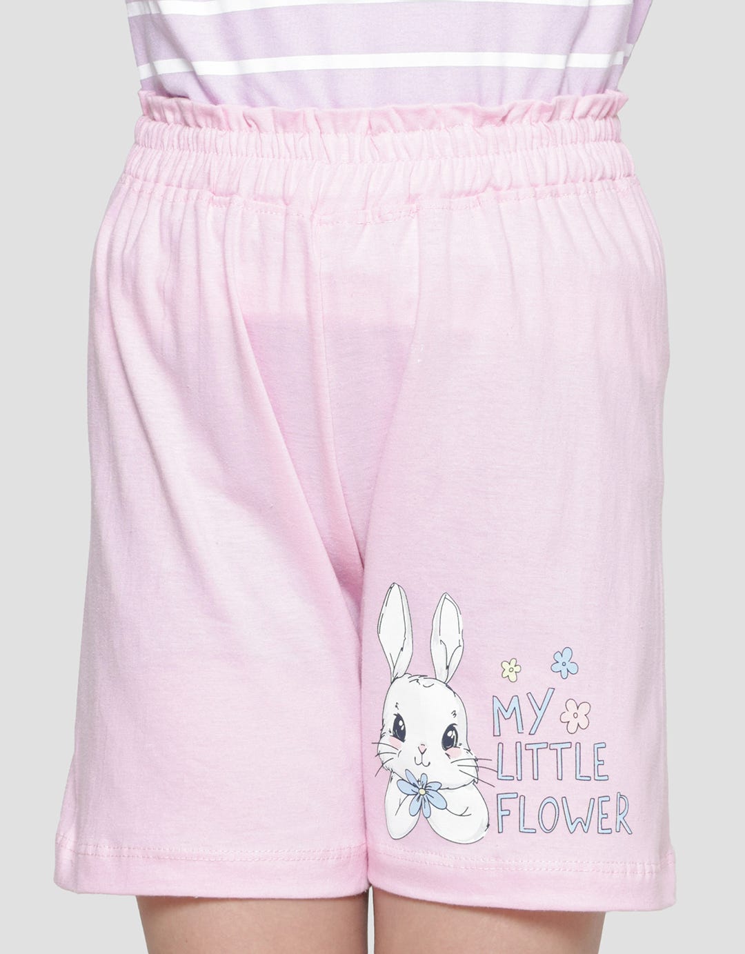 Little M Flower Rabbit Girls Shorts