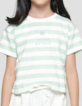 Little M Stripe Girl 4 Kaos Lengan Pendek Anak Perempuan