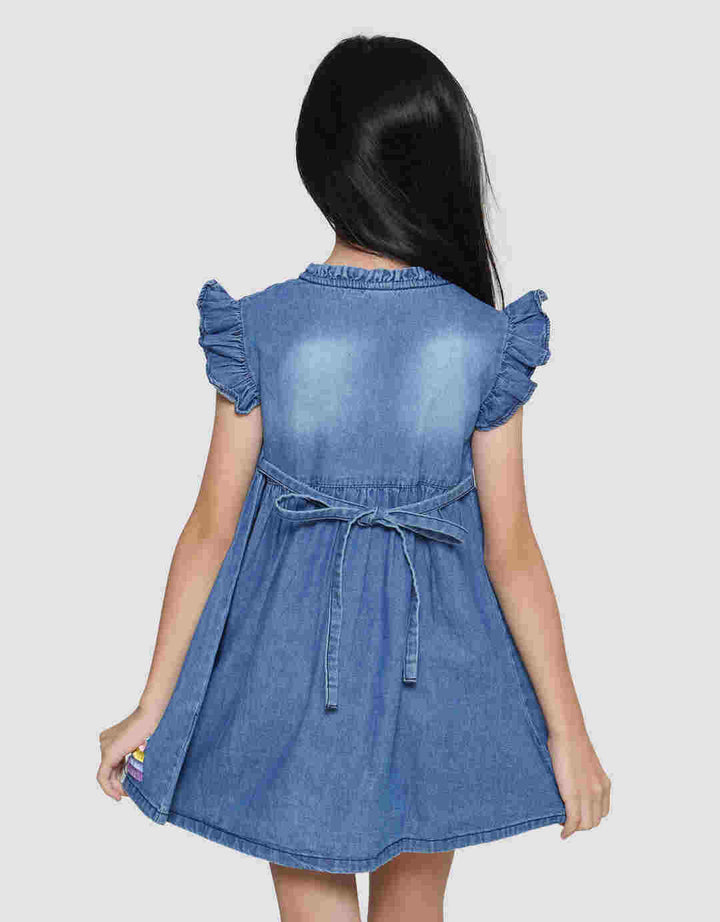 Little M Ruffle Unicorn Midi Dress for Girls