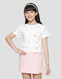 Little M Print Mommys Little Hero Kaos Lengan Pendek Anak Perempuan
