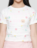 Little M Print Mommys Little Hero Kaos Lengan Pendek Anak Perempuan