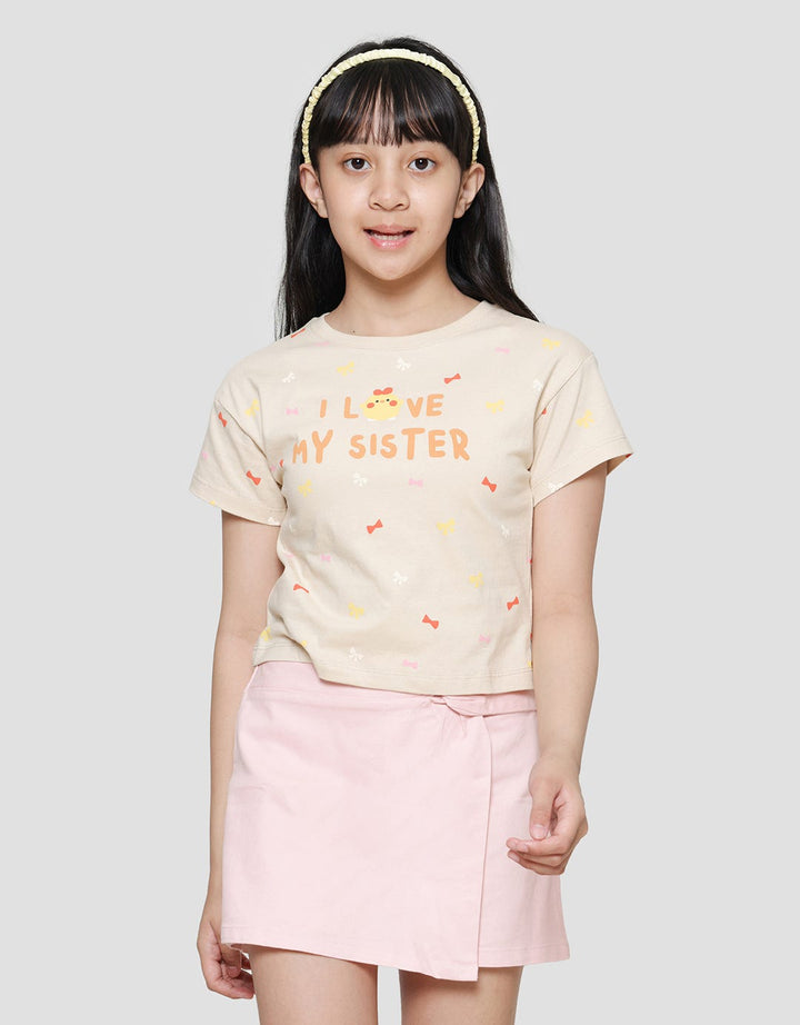 Little MI Love Sister Girls T-shirt