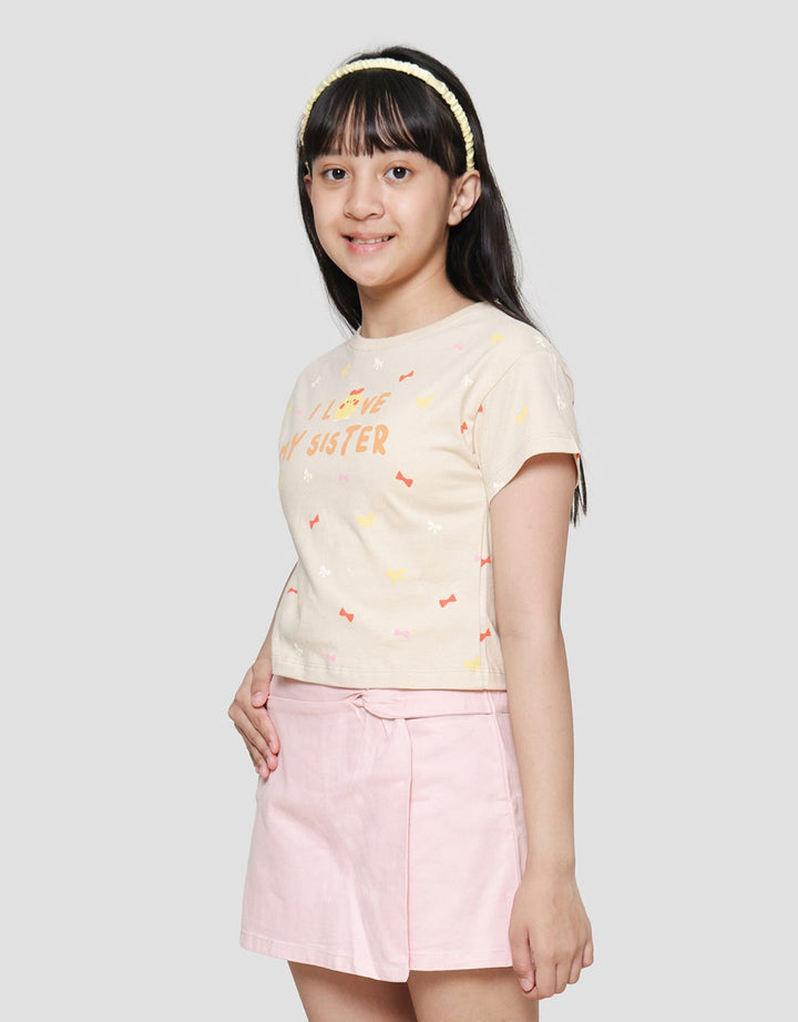 Little MI Love Sister Girls T-shirt
