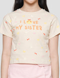 Little MI Love Sister Girls T-shirt