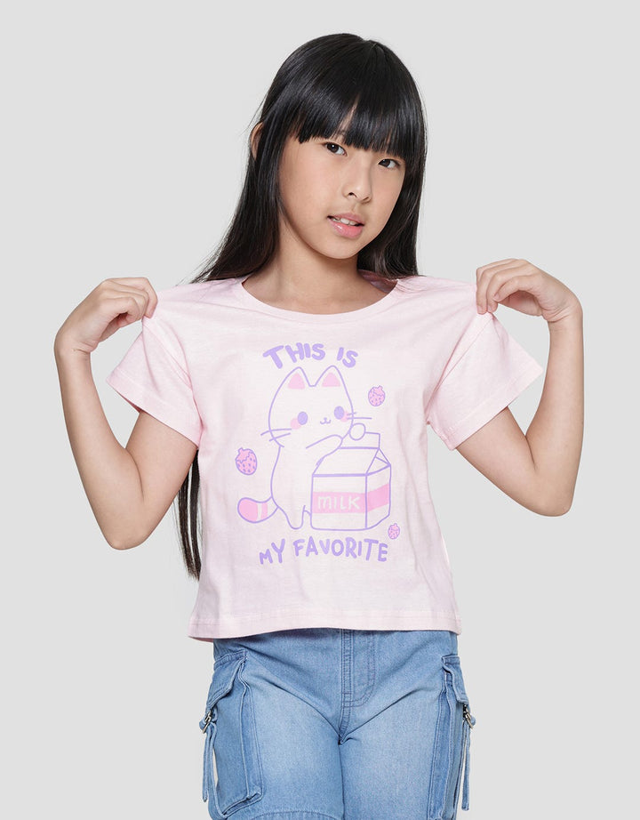 Little M This Is My Favorite Girls T-Shirt