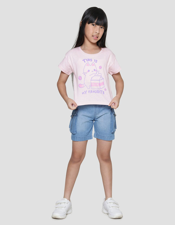 Little M This Is My Favorite Girls T-Shirt
