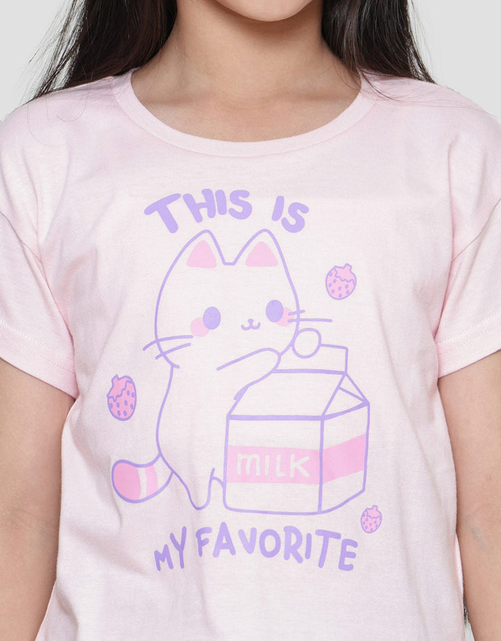 Little M This Is My Favorite Girls T-Shirt