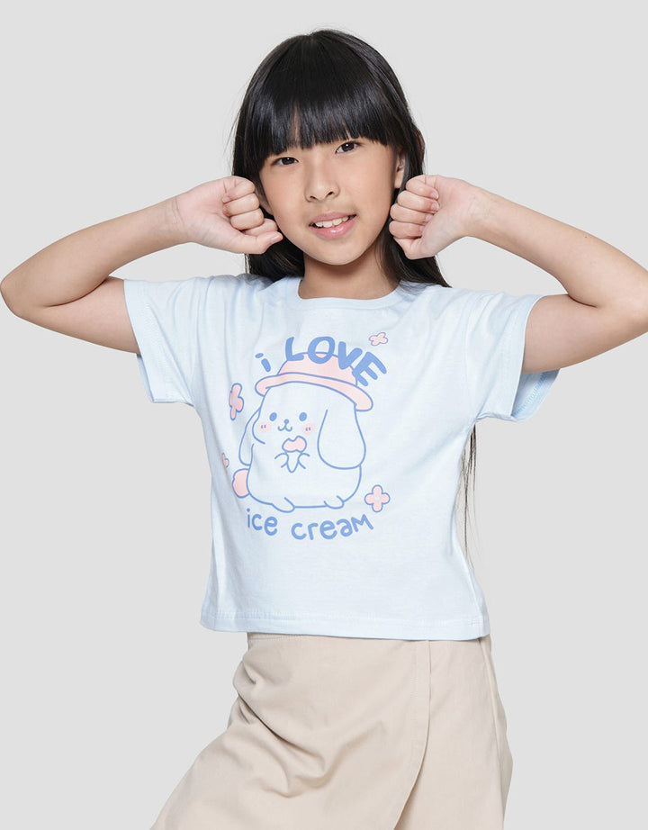Little M I Love Ice Cream Kaos Anak Perempuan