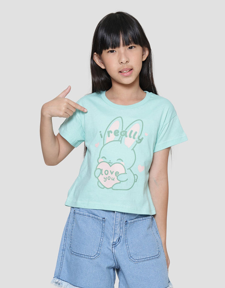 Little M I Really Love You Kaos Anak Perempuan