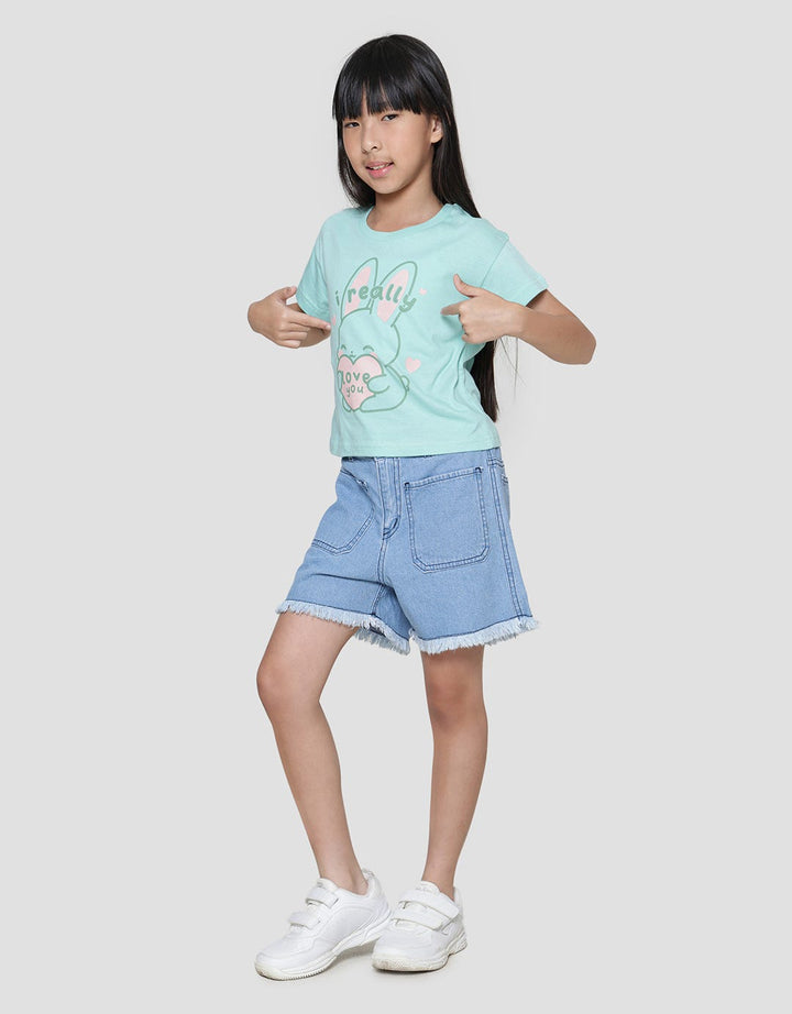 Little M I Really Love You Kaos Anak Perempuan