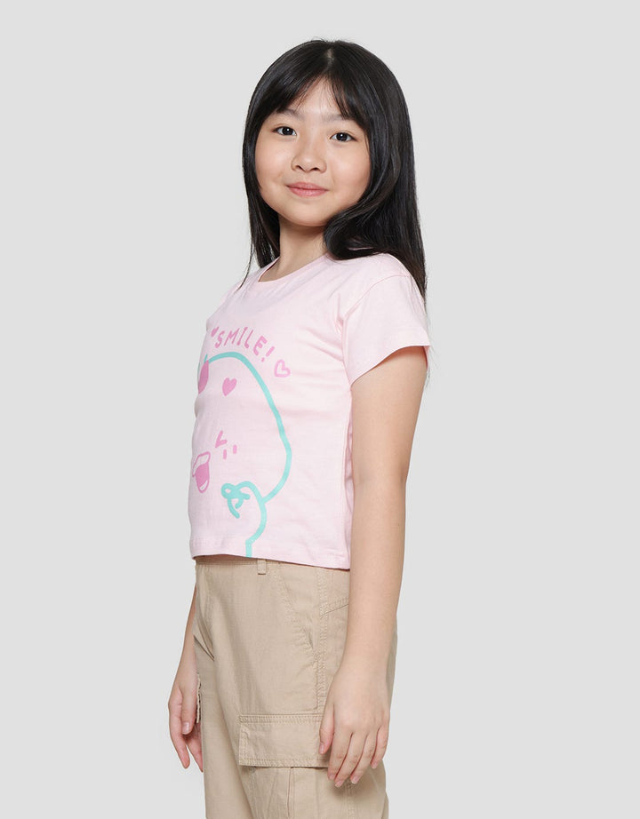 Little M Duck Line Kaos Anak Perempuan