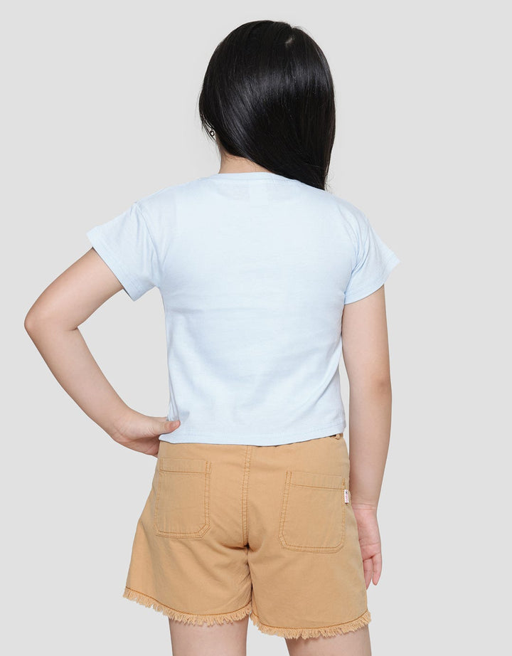 Little M Dino Line Kaos Anak Perempuan