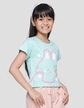 Little M Print Colors Rabbit Kaos Anak Perempuan