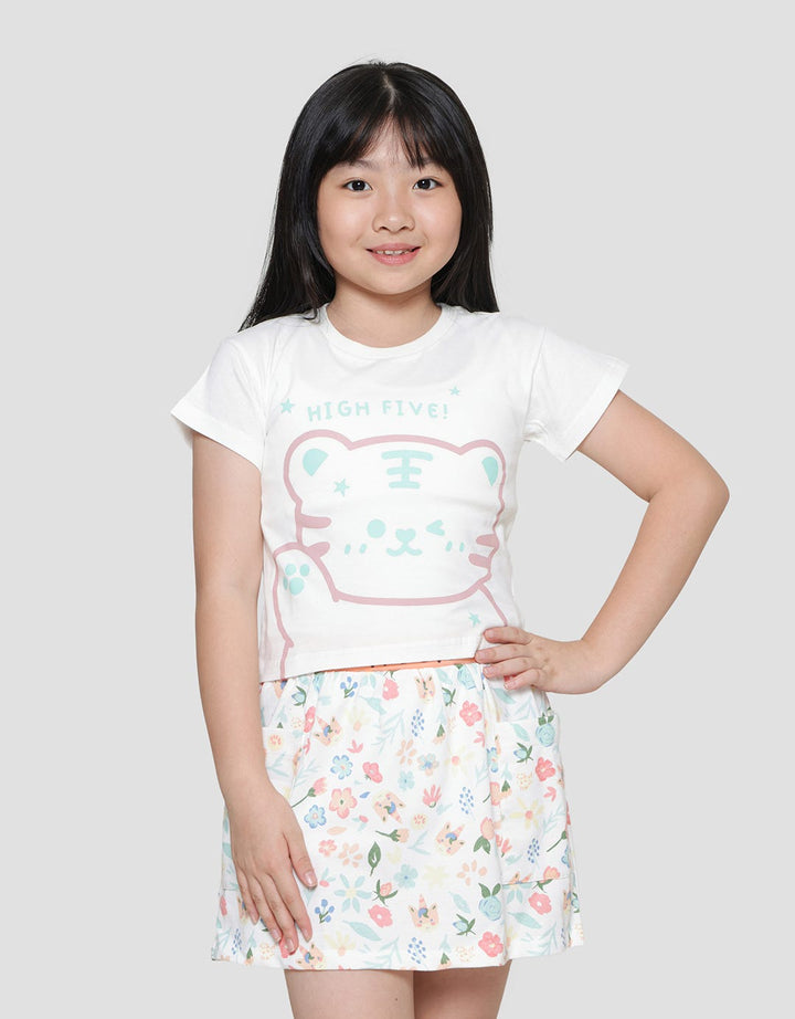 Little M High Five Kaos Lengan Pendek Anak Perempuan