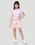 Little M Print Colors Bear Kaos Anak Perempuan