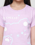 Little M Print Colors Bear Kaos Anak Perempuan