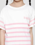 Nevada Boxy Cropped Full Print Stripes Paris Kaos Anak Perempuan