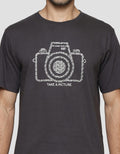 T Zone Print Theme Summer Wording - Take A Picture Kaos Pria