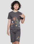 Little M Setelan Print Dino Anak Laki-Laki