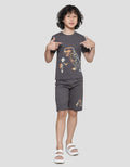 Little M Setelan Print Dino Anak Laki-Laki