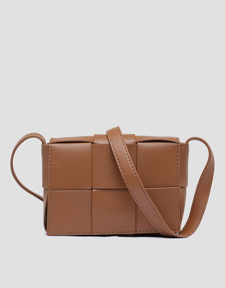 Connexion Mini Intreccio Watson Crossbody Bag Wanita
