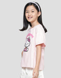 Character Hello Kitty Logo Kaos Anak Perempuan