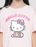 Character Hello Kitty Logo Kaos Anak Perempuan