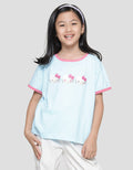 Hello Kitty Character Print Girls T-shirt