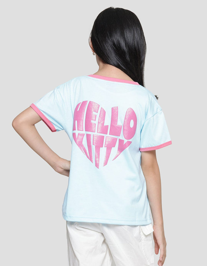 Character Hello Kitty Print Kaos Anak Perempuan