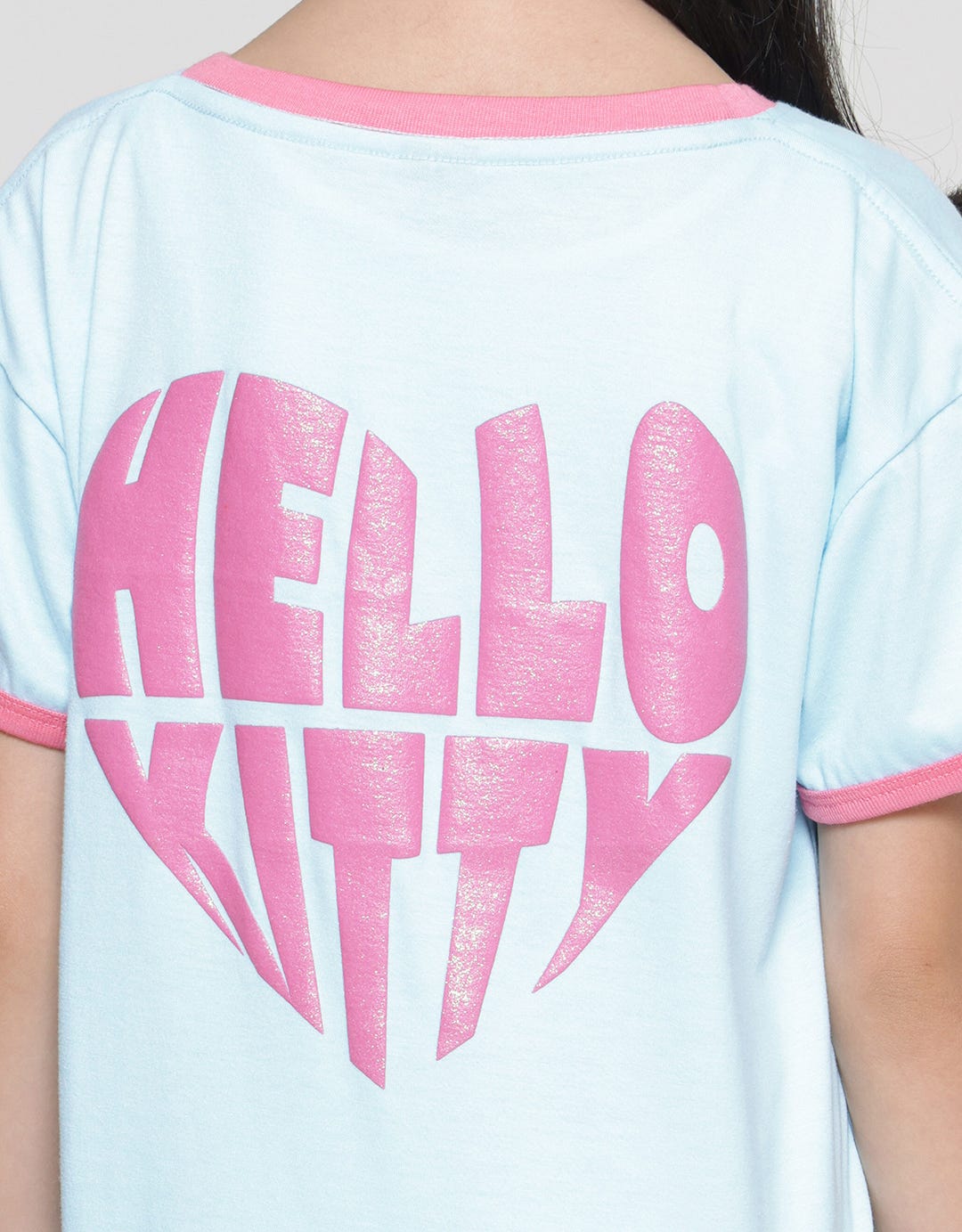 Character Hello Kitty Print Kaos Anak Perempuan