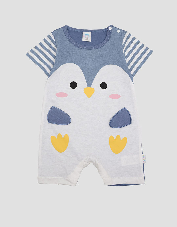 Pipiniko Animal Penguin Romper Boys
