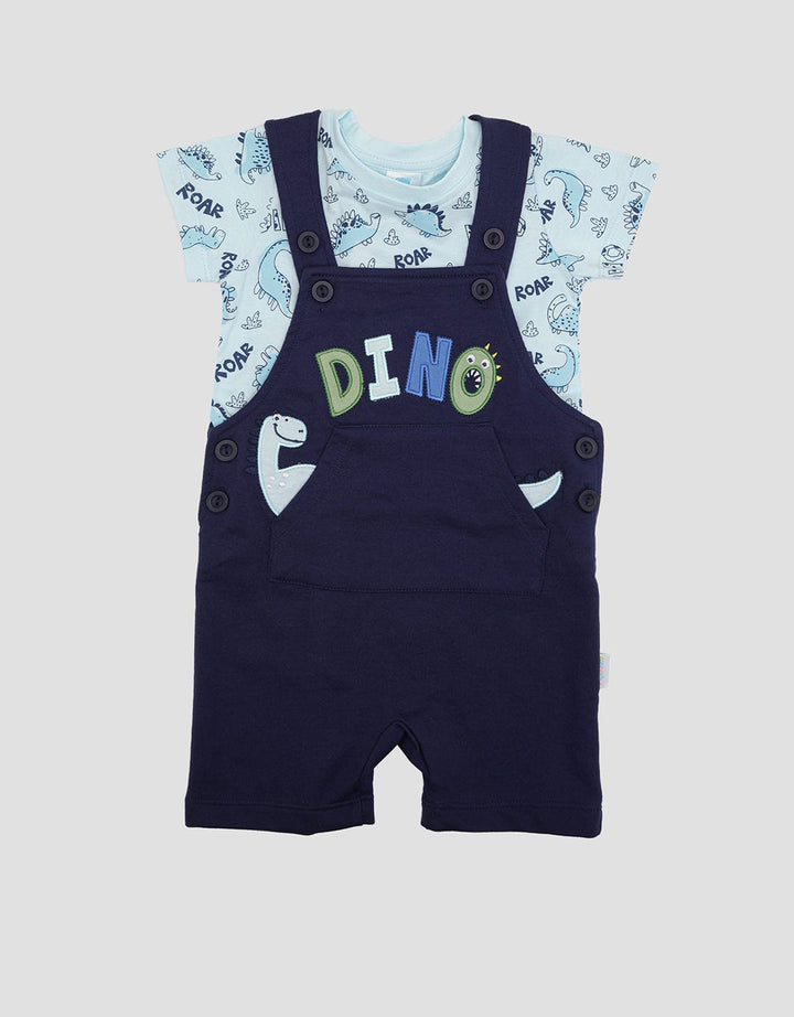 Pipiniko Dino Boys Overall Pocket