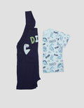 Pipiniko Dino Boys Overall Pocket