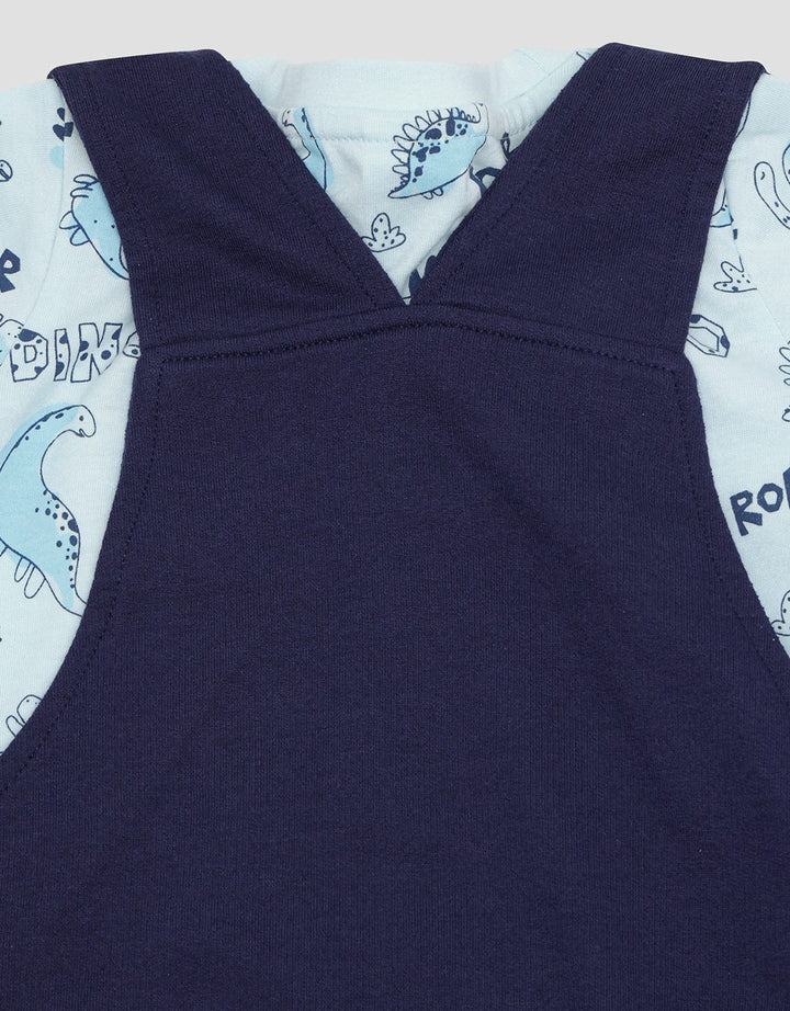 Pipiniko Dino Boys Overall Pocket