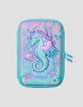 Smiggle Epic Adventures Hardtop Pencil Case Sea Unicorn Anak Perempuan