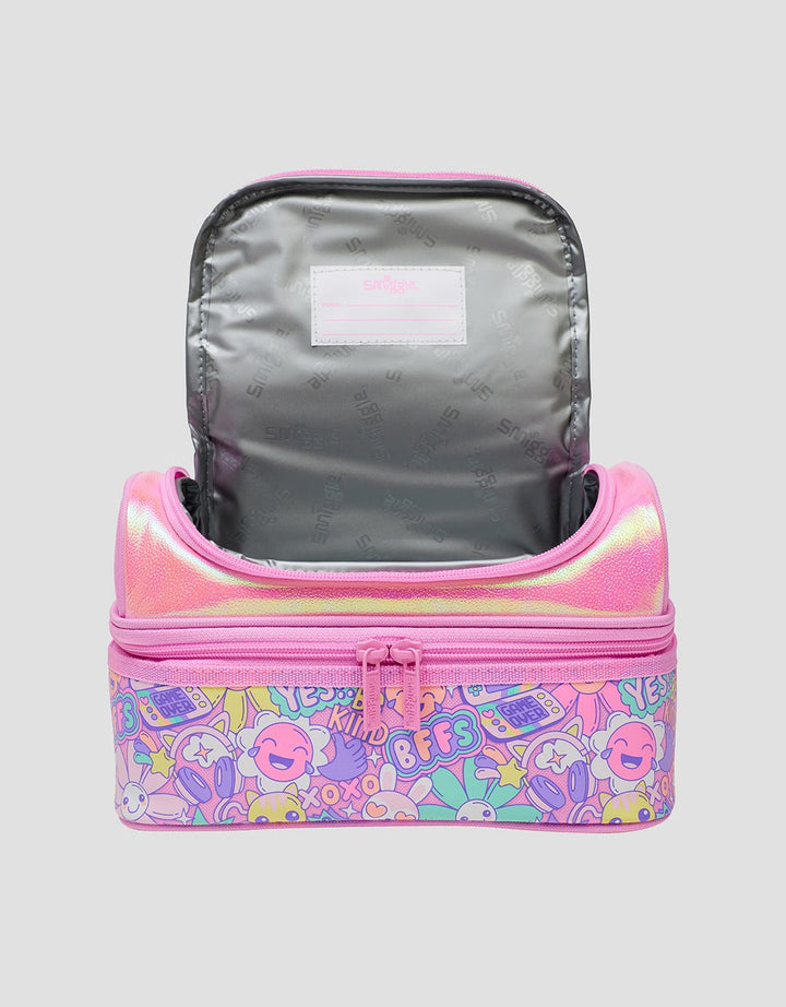 Smiggle Epic Adventures Double Decker Lunchbox BFFS Girls