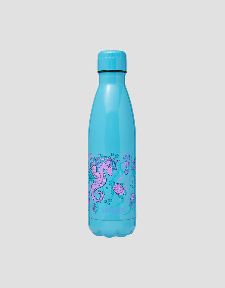 Smiggle Epic Adventures Insulated Steel Bottle 500Ml Sea Unicorn Anak Perempuan