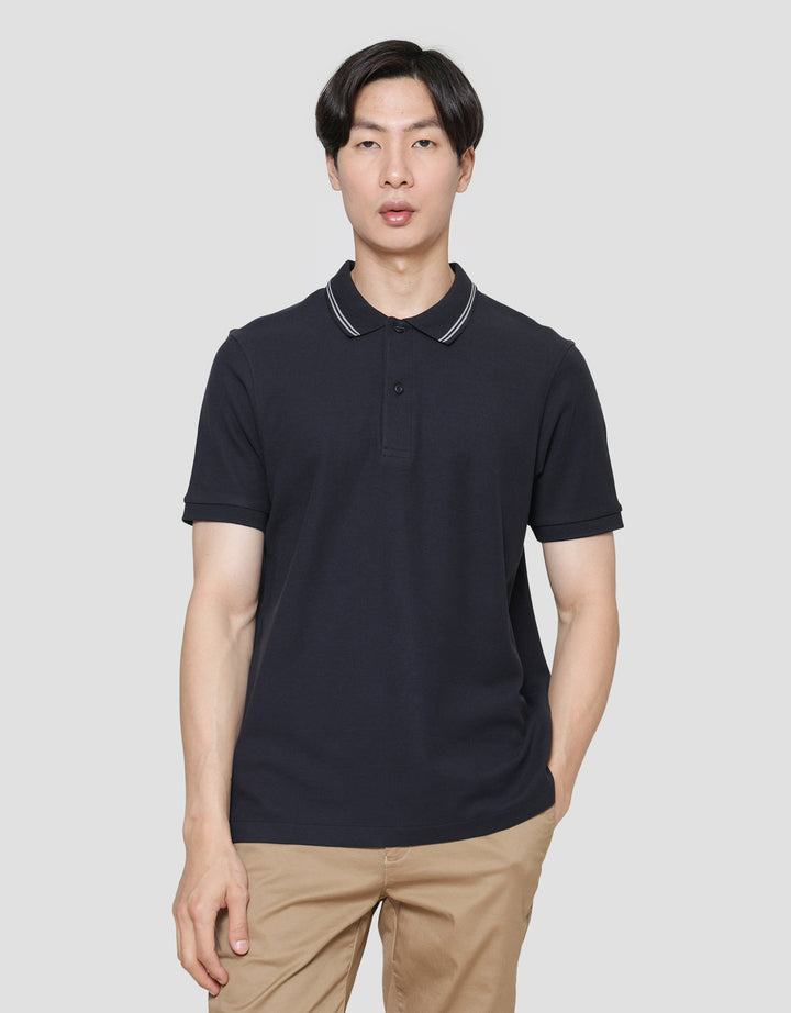 SUKO SOLID KNIT POLO PRIA