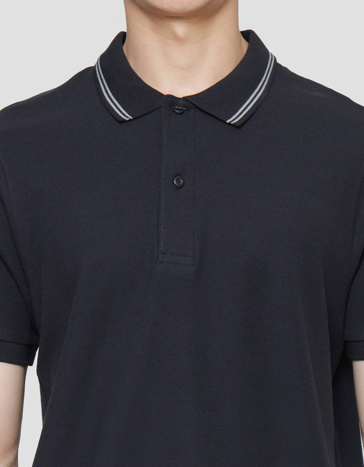 SUKO SOLID KNIT POLO PRIA