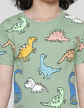 Little M Dino Print Boys T-Shirt